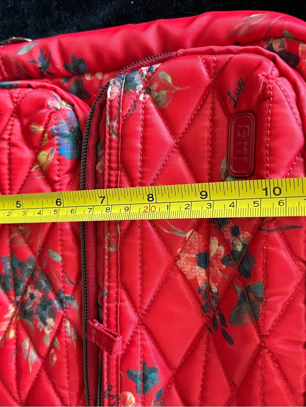 LUG Compass Crossbody Bag Bouquet Red Floral